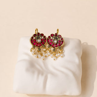 Millie Pink Lightweight & Easy to Wear Bugadi Ear Cuff Earrings