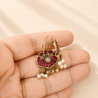 Millie Pink Lightweight & Easy to Wear Bugadi Ear Cuff Earrings