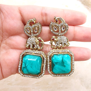 Zahra Marine Blue Earrings