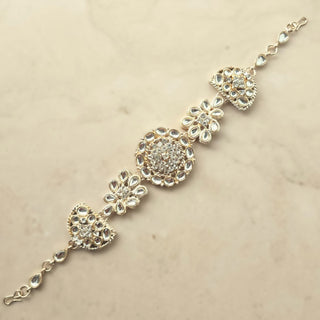 Zara White Kundan Matha Patti