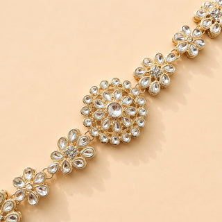 Zarah White Kundan Matha Patti