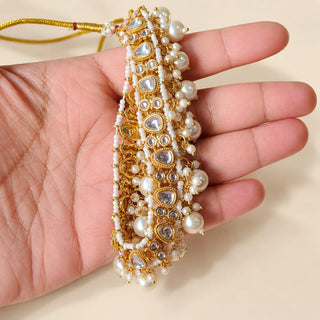 Zariah White Kundan Choker Necklace Set