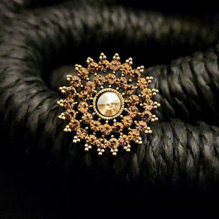 Abby Oxidised Gold Ring - ECLAT INDIAN JEWELSRingsGold