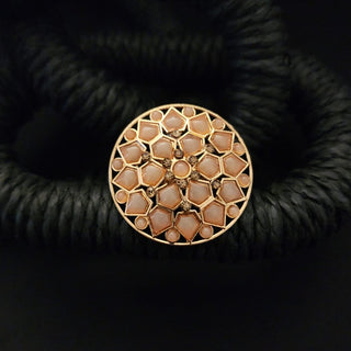 Abigail Peach Gold Ring - ECLAT INDIAN JEWELSRingsPeach