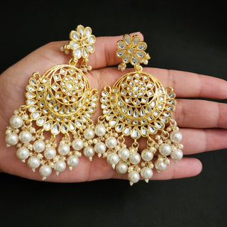 Addison White Kundan Necklace Set with Tikka and Passa - ECLAT INDIAN JEWELSNecklace SetsWhite