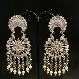 Agnes German Silver Earrings - ECLAT INDIAN JEWELSEarringsSilver