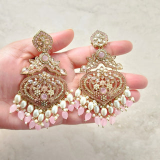 Aishwarya Pink Polki Tikka Set - ECLAT INDIAN JEWELSTikka SetsPink