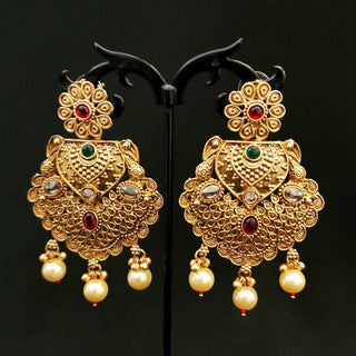 Alicia Rajwadi Gold Multicolour Earrings - ECLAT INDIAN JEWELSEarringsGold