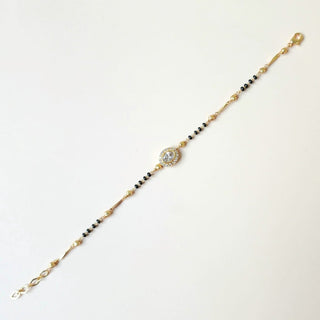 Amelia Hand CZ Diamond Mangalsutra Bracelet - ECLAT INDIAN JEWELSMangalsutraWhite