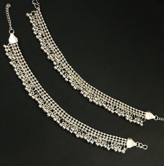 Ann Silver Anklets / Payal - ECLAT INDIAN JEWELSAnklets (Payal)Silver