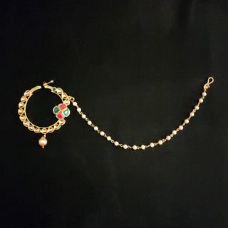 Arabella Multicolour Gold Nath (no piercing needed) - ECLAT INDIAN JEWELSNose Ring (Nath)Gold