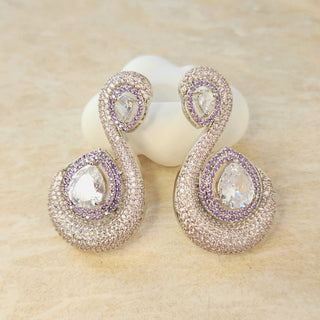 Artemis Multicolour Swarovski Inspired CZ Diamond Simulant Earrings - ECLAT INDIAN JEWELSEarringsMulticolour