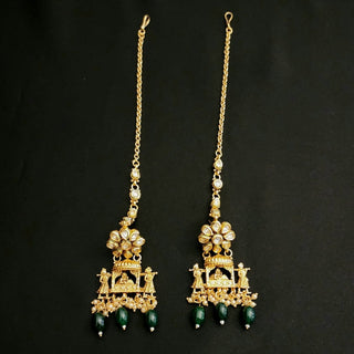 Becca Green Kundan Complete Bridal Set - ECLAT INDIAN JEWELSNecklace SetsGreen