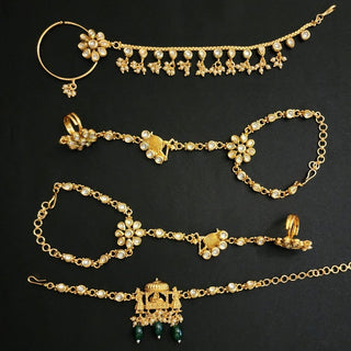 Becca Green Kundan Complete Bridal Set - ECLAT INDIAN JEWELSNecklace SetsGreen