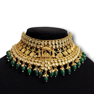 Becca Green Kundan Complete Bridal Set - ECLAT INDIAN JEWELSNecklace SetsGreen