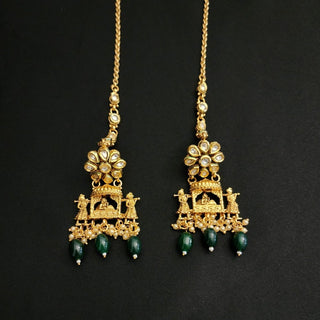 Becca Green Kundan Complete Bridal Set - ECLAT INDIAN JEWELSNecklace SetsGreen