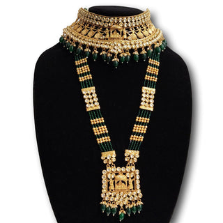 Becca Green Kundan Complete Bridal Set - ECLAT INDIAN JEWELSNecklace SetsGreen