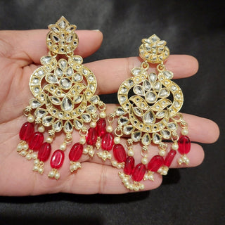 Becca Ruby Kundan Necklace Set with Tikka - ECLAT INDIAN JEWELSNecklace SetsRuby