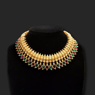 Carla Kemp Gold Multicolour Necklace Set - ECLAT INDIAN JEWELSNecklace SetsMulticolour