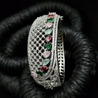 Carmella 2.10 Multicolour Diamond Simulant Bracelet - ECLAT INDIAN JEWELSBangle, Kadas & BraceletsMulticolour