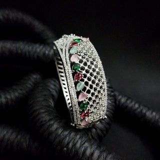 Carmella 2.10 Multicolour Diamond Simulant Bracelet - ECLAT INDIAN JEWELSBangle, Kadas & BraceletsMulticolour