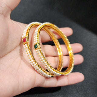 Caroline Multicolour Bangles (Pair) (2.6, 2.8) - ECLAT INDIAN JEWELSBangle, Kadas & Bracelets2.4