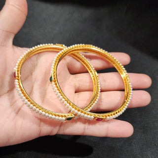 Caroline Multicolour Bangles (Pair) (2.6, 2.8) - ECLAT INDIAN JEWELSBangle, Kadas & Bracelets2.4