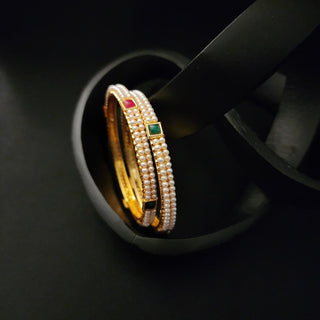 Caroline Multicolour Bangles (Pair) (2.6, 2.8) - ECLAT INDIAN JEWELSBangle, Kadas & Bracelets2.4
