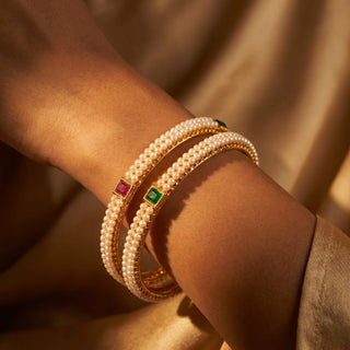 Caroline Multicolour Bangles (Pair) (2.6, 2.8) - ECLAT INDIAN JEWELSBangle, Kadas & Bracelets2.4