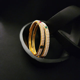 Caroline Multicolour Bangles (Pair) (2.6, 2.8) - ECLAT INDIAN JEWELSBangle, Kadas & Bracelets2.4