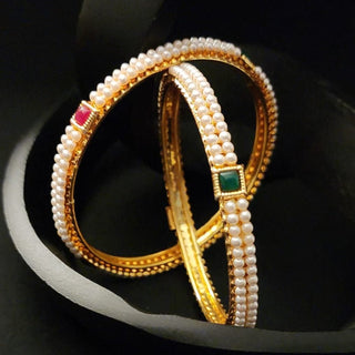 Caroline Multicolour Bangles (Pair) (2.6, 2.8) - ECLAT INDIAN JEWELSBangle, Kadas & Bracelets2.4
