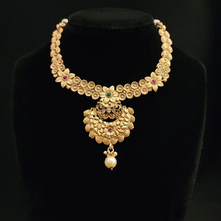 Catalina Rajwadi Gold Necklace Set - ECLAT INDIAN JEWELSNecklace SetsGold