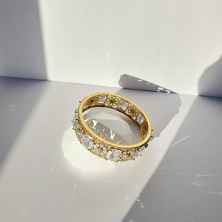 Cece Antique Victorian Gold CZ Diamond Luxury Bangle (Single) (2.4,2.6, 2.8) - ECLAT INDIAN JEWELSBangle, Kadas & Bracelets2.6