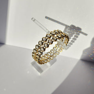 Cecette Antique Victorian Gold CZ Diamond Luxury Bangle (Pair) (2.4,2.6, 2.8) - ECLAT INDIAN JEWELSBangle, Kadas & Bracelets2.6