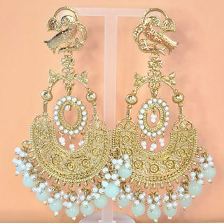 Claire Light Green Earrings - ECLAT INDIAN JEWELSEarringsGreen