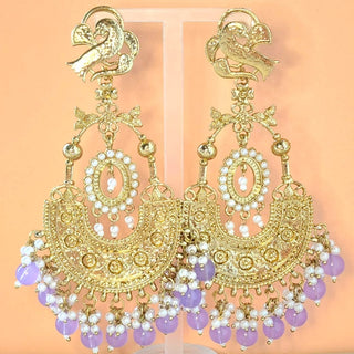 Claire Light Purple Earrings - ECLAT INDIAN JEWELSEarringsPurple