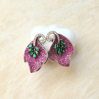 Cressida Multicolour Swarovski Inspired CZ Diamond Simulant Earrings - ECLAT INDIAN JEWELSEarringsMulticolour