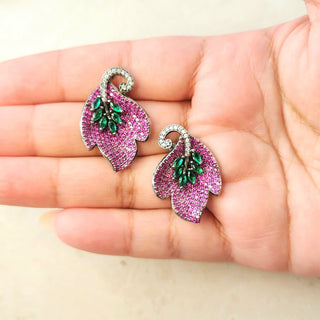 Cressida Multicolour Swarovski Inspired CZ Diamond Simulant Earrings - ECLAT INDIAN JEWELSEarringsMulticolour