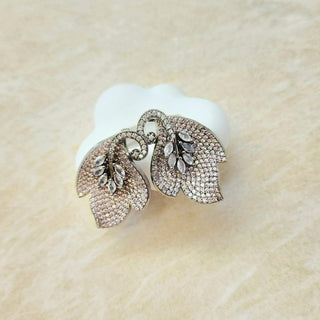Cressida Pink Swarovski Inspired CZ Diamond Simulant Earrings - ECLAT INDIAN JEWELSEarringsPink