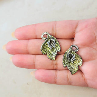 Cressida Yellow Swarovski Inspired CZ Diamond Simulant Earrings - ECLAT INDIAN JEWELSEarringsYellow