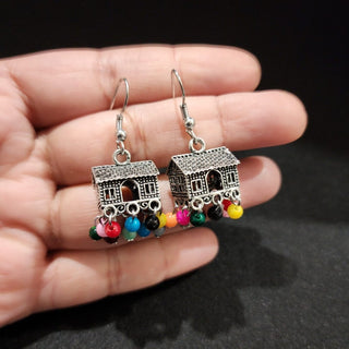 Delani German Silver Multicolour Earrings - ECLAT INDIAN JEWELSEarringsMulticolour