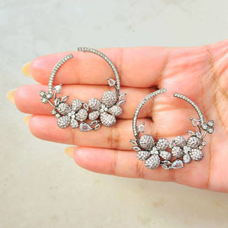 Diane Pink Swarovski Inspired CZ Diamond Simulant Earrings - ECLAT INDIAN JEWELSEarringsPink