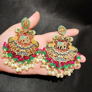 Eden Multicolour Polki Tikka Set - ECLAT INDIAN JEWELSTikka SetsMulticolour