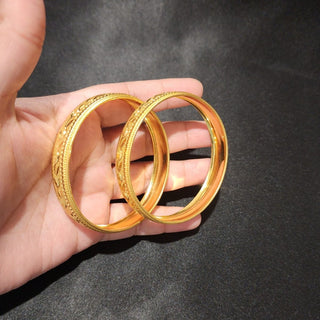 Editha 20k Gold Plated Bangle Set (2.6, 2.8 & 2.10 Available) (Pair) - ECLAT INDIAN JEWELSBangle, Kadas & Bracelets2.6
