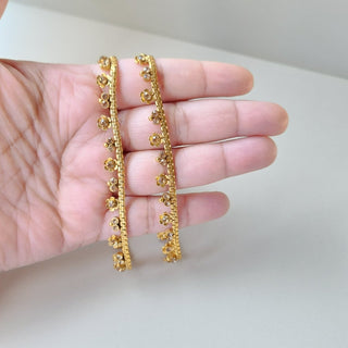 Elfreida Kids Polki 18k Gold Plated Anklets / Payal - ECLAT INDIAN JEWELSAnklets (Payal)Gold