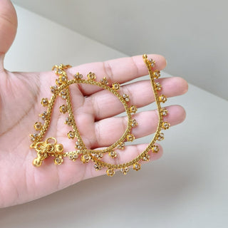 Elfreida Kids Polki 18k Gold Plated Anklets / Payal - ECLAT INDIAN JEWELSAnklets (Payal)Gold