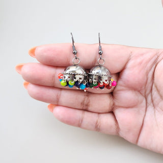 Ella Multicolour Mini Jhumka Earrings - ECLAT INDIAN JEWELSEarringsMulticolour