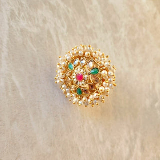 Elsie Multicolour Adjustable Ring - ECLAT INDIAN JEWELSRingsMulticolour