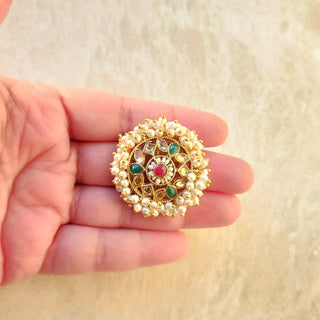 Elsie Multicolour Adjustable Ring - ECLAT INDIAN JEWELSRingsMulticolour