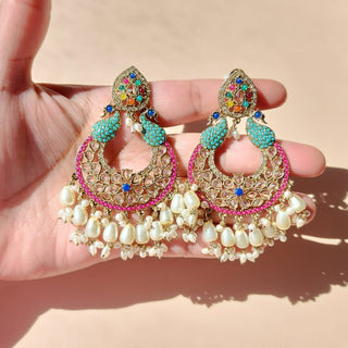 Emma Multicolour Premium Polki and CZ Diamond Tikka Set - ECLAT INDIAN JEWELSTikka SetsMulticolor
